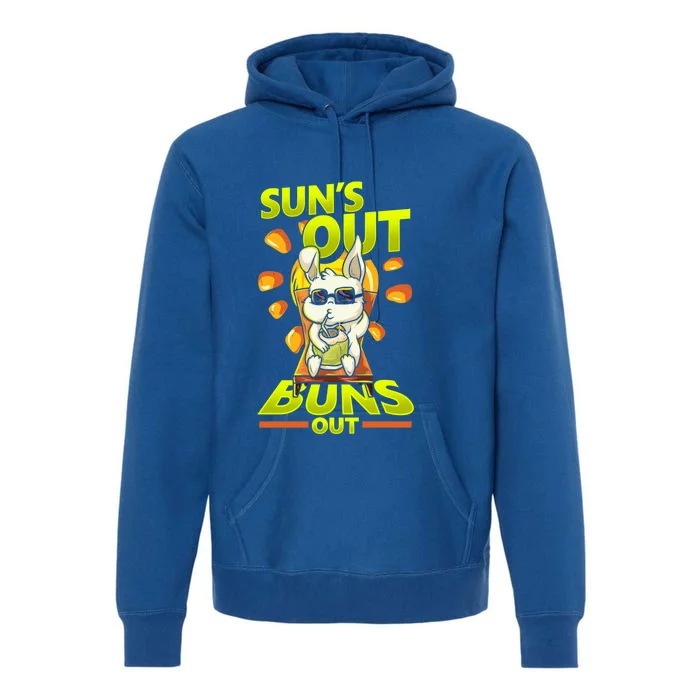 Suns Out Buns Out Vacation Beach Summer Cool Gift Premium Hoodie