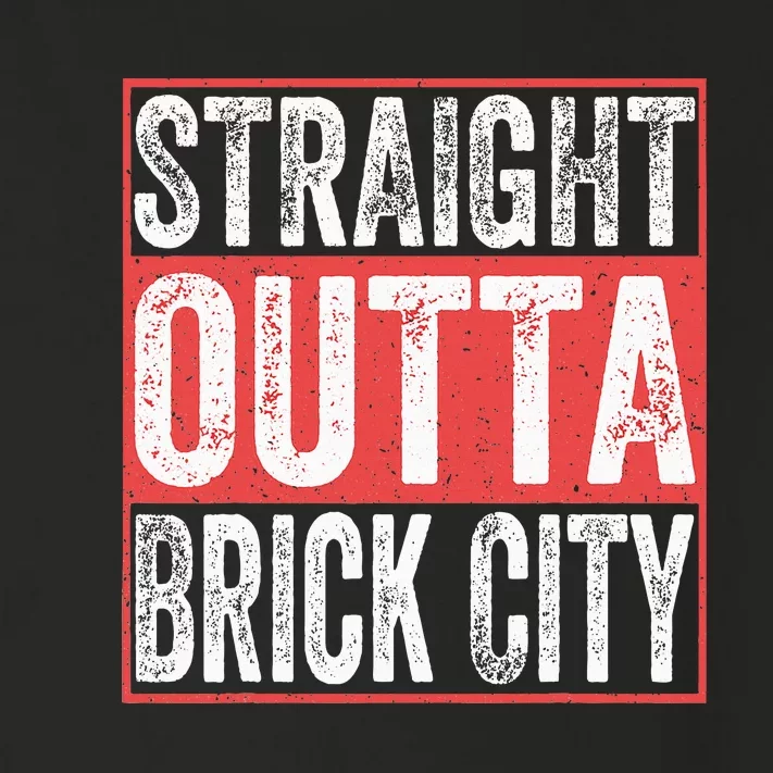 Straight Outta Brick City Newark City New Jersey Toddler Long Sleeve Shirt