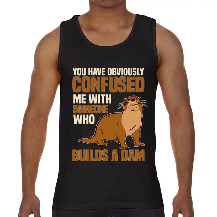 Sea Otter Builds Dam Animal Mammal Comfort Colors® Tank Top