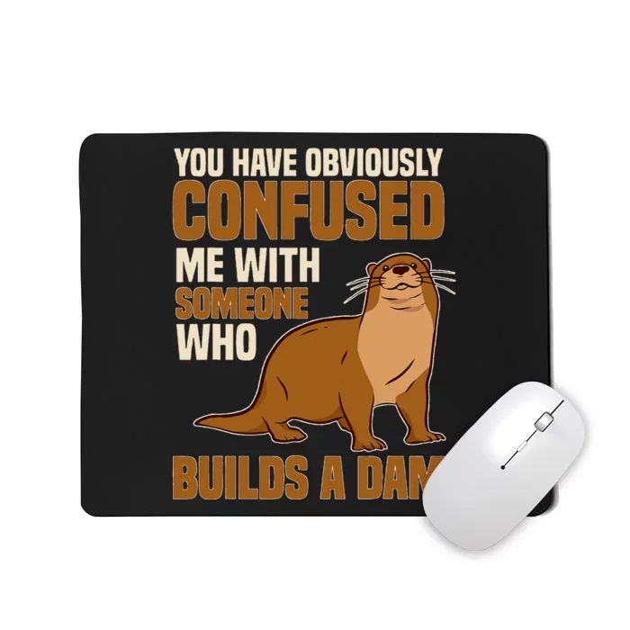 Sea Otter Builds Dam Animal Mammal Mousepad