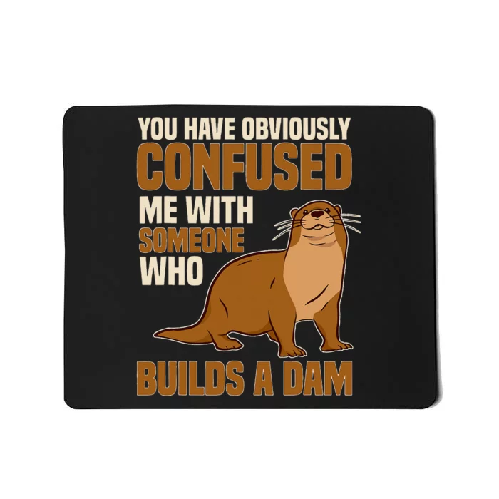 Sea Otter Builds Dam Animal Mammal Mousepad