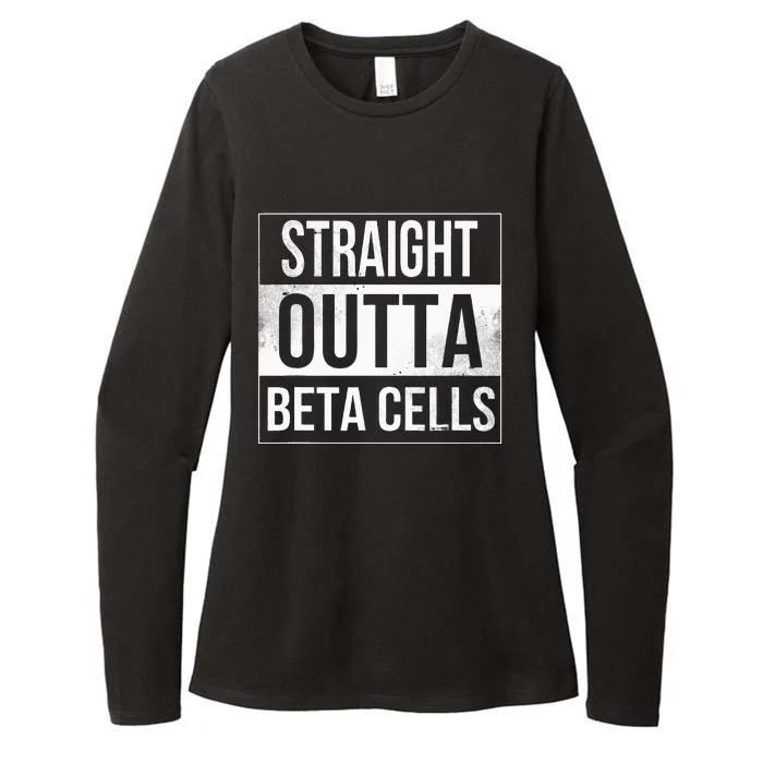 Straight Outta Beta Cells Diabetes Awareness Womens CVC Long Sleeve Shirt