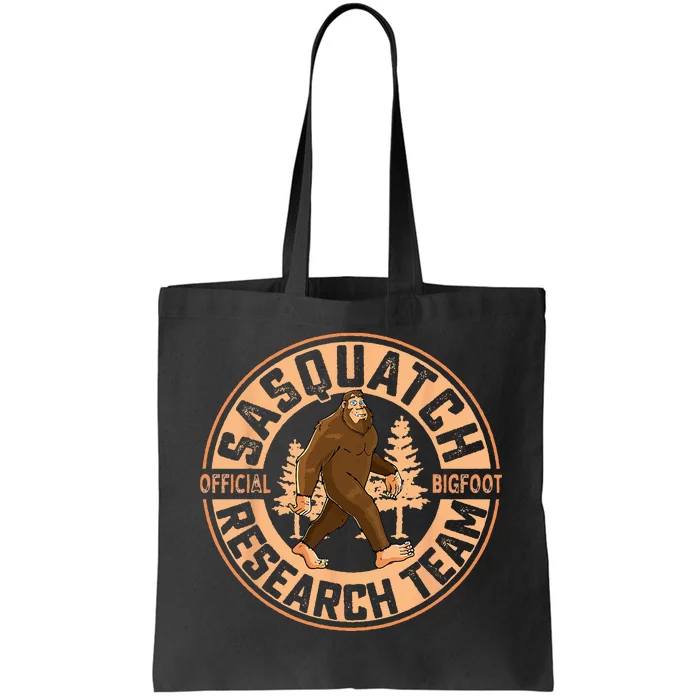 Sasquatch Official Bigfoot Research Team Tote Bag