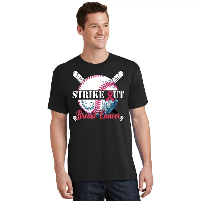 Strike Out Breast Cancer Baseball T-Shirt