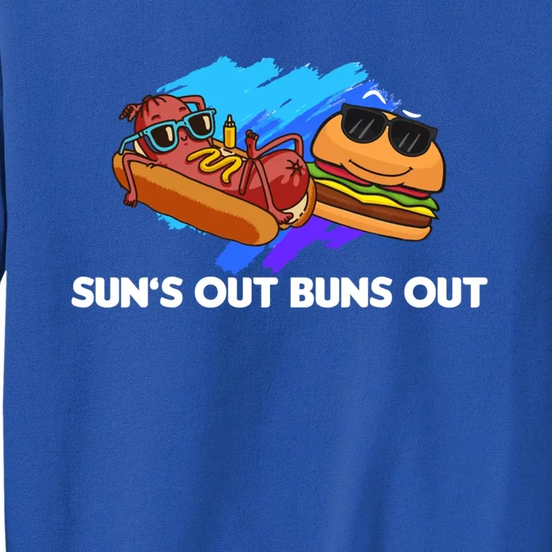 Suns Out Buns Out Hotdog And Cheeseburger Day Summer Gift Sweatshirt