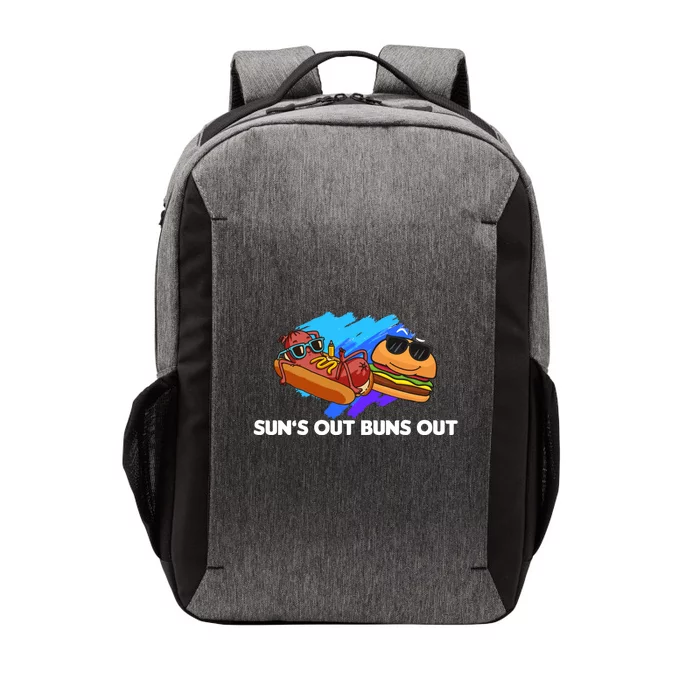 Suns Out Buns Out Hotdog And Cheeseburger Day Summer Gift Vector Backpack