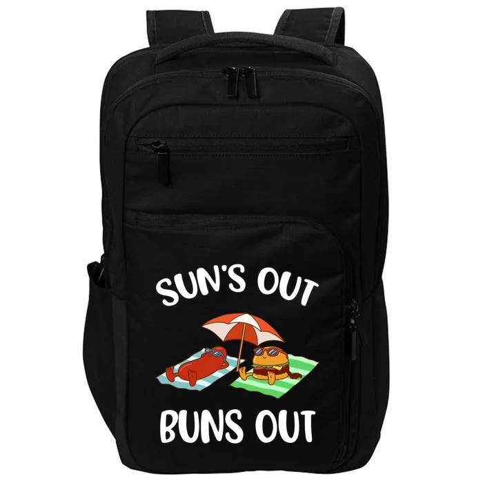 Suns Out Buns Out Funny Gift Impact Tech Backpack