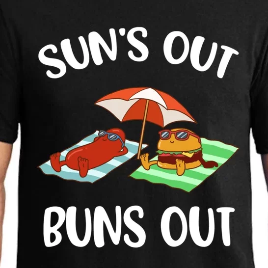 Suns Out Buns Out Funny Gift Pajama Set