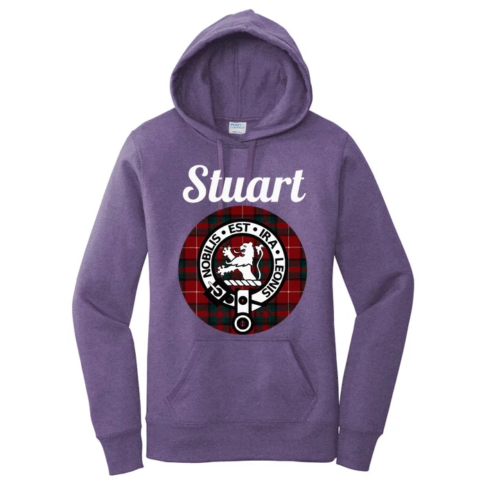 Stuart Of Bute Clan Scottish Name Coat Of Arms Tartan Women's Pullover Hoodie