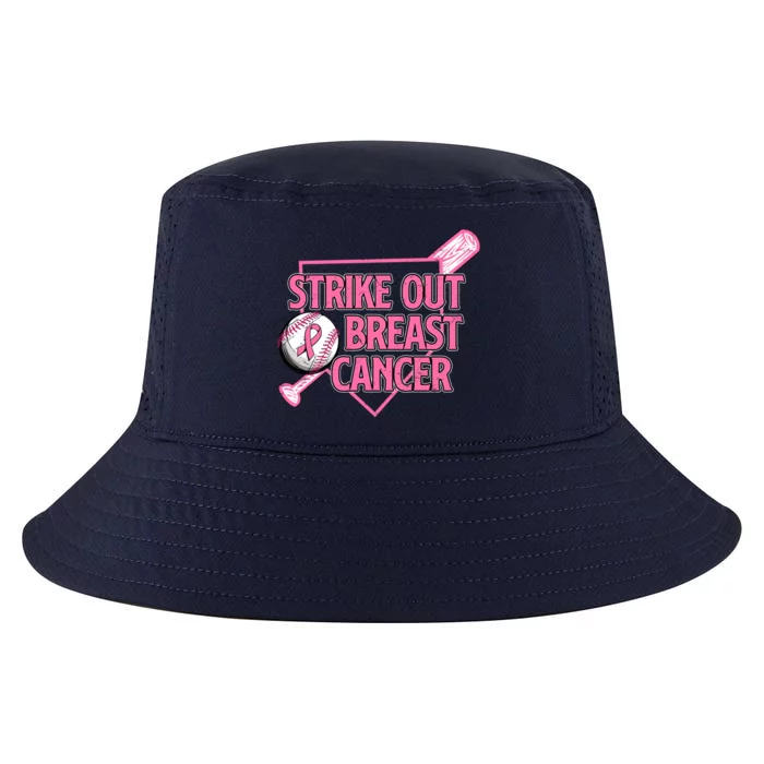 Strike Out Breast Cancer Gift Baseball Warrior Survivor Gift Cool Comfort Performance Bucket Hat