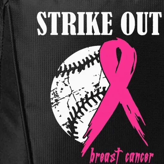 Strike Out Breast Cancer Awareness Baseball Fighters City Backpack