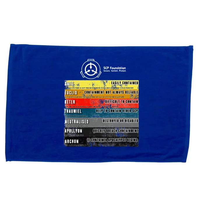 Scp Object Classes Microfiber Hand Towel