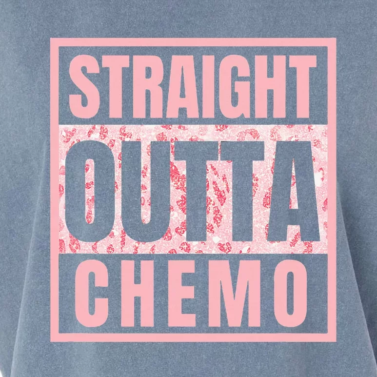 Straight Outta Chemo Funny Cancer Chemotherapy Garment-Dyed Women's Muscle Tee