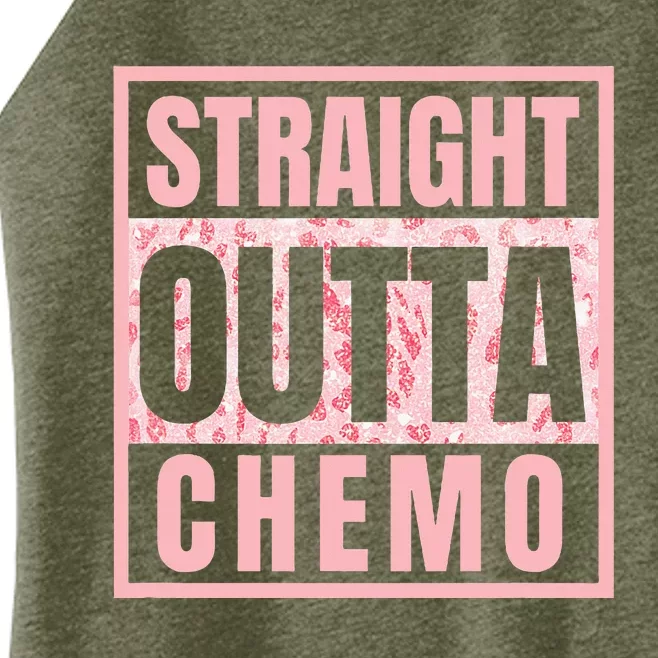 Straight Outta Chemo Funny Cancer Chemotherapy Women’s Perfect Tri Rocker Tank