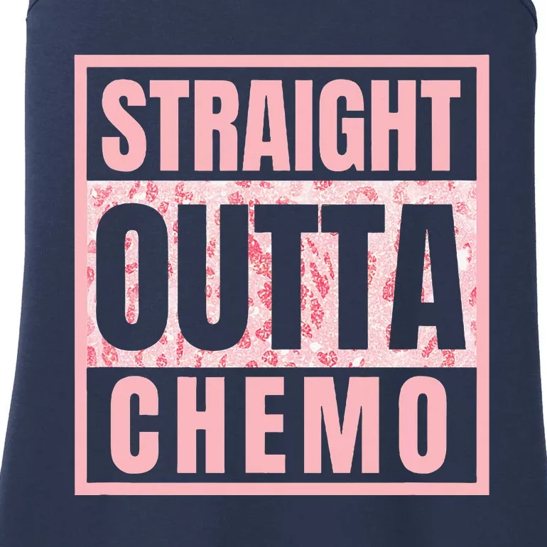 Straight Outta Chemo Funny Cancer Chemotherapy Ladies Essential Tank