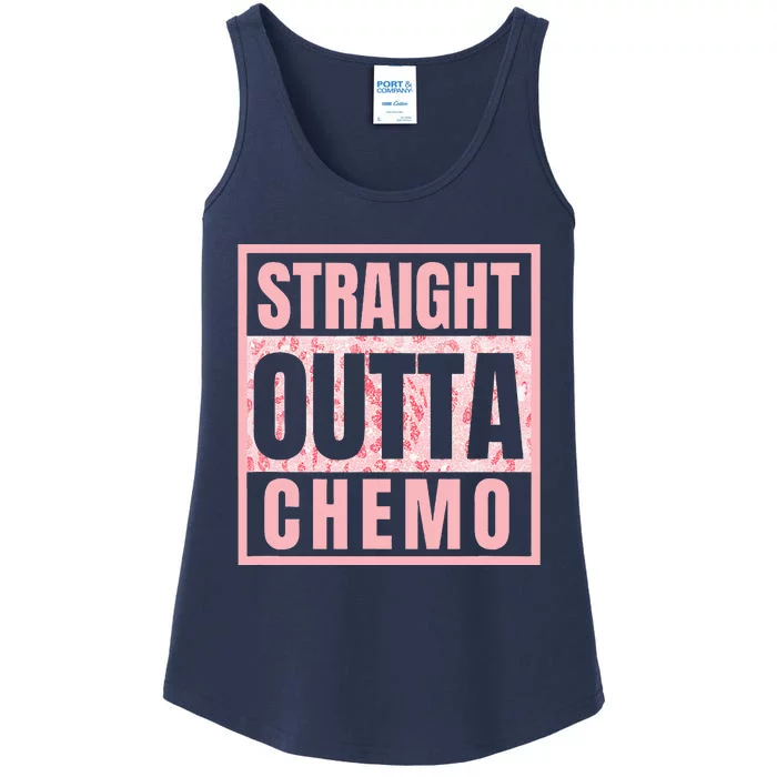 Straight Outta Chemo Funny Cancer Chemotherapy Ladies Essential Tank