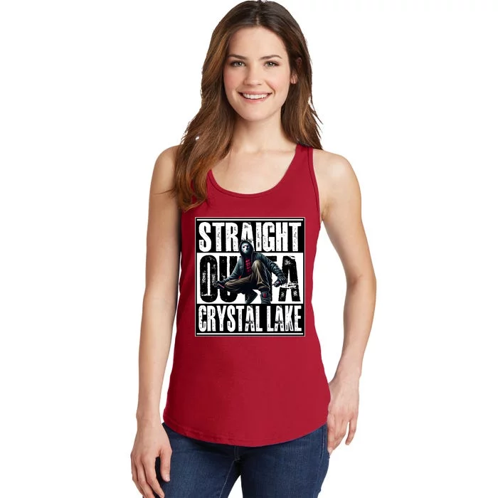 Straight Outta Crystal Lake Jason Voorhees Horror Halloween Ladies Essential Tank