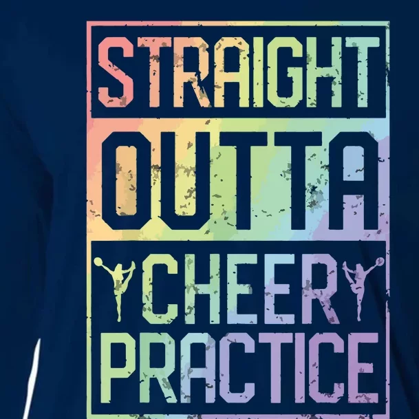 Straight Outta Cheer Practice Cheerleading Gift Tee Cooling Performance Long Sleeve Crew