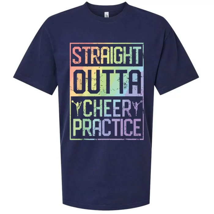 Straight Outta Cheer Practice Cheerleading Gift Tee Sueded Cloud Jersey T-Shirt