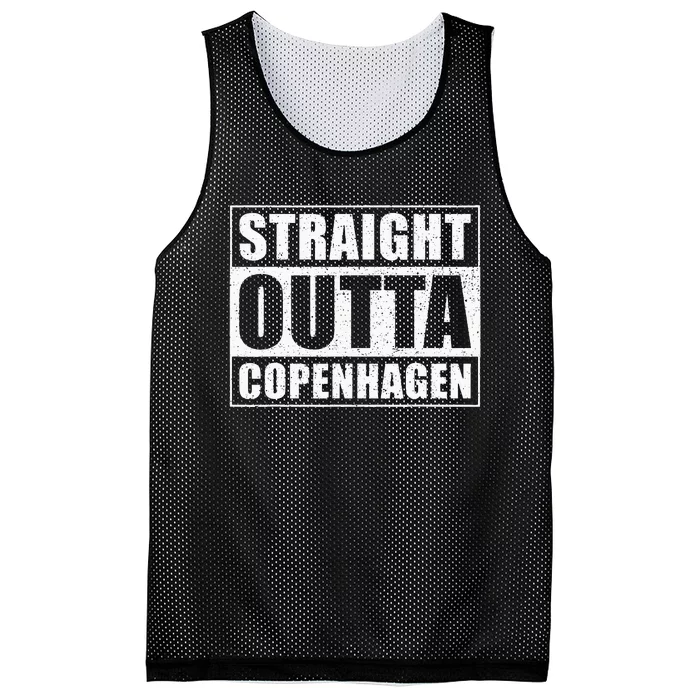 Straight Outta Copenhagen Denmark Copenhagen Mesh Reversible Basketball Jersey Tank