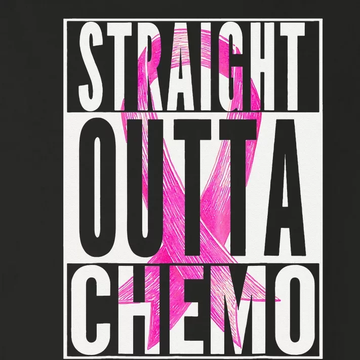 Straight Outta Chemo Breast Cancer Awareness Survivor Funny Toddler Long Sleeve Shirt