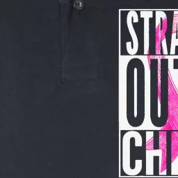 Straight Outta Chemo Breast Cancer Awareness Survivor Funny Softstyle Adult Sport Polo