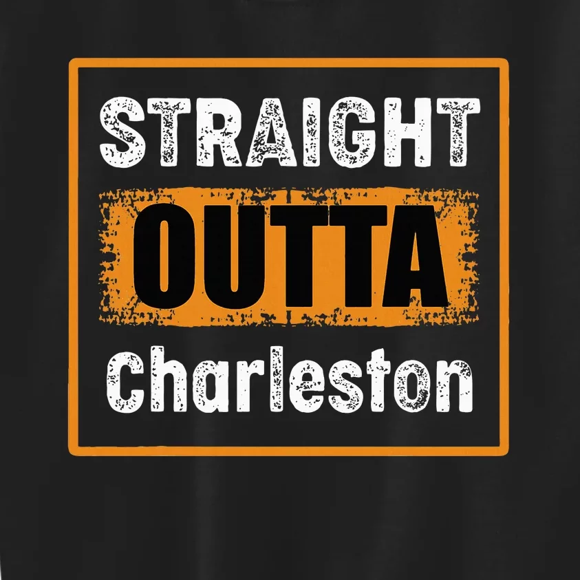 Straight Outta Charleston South Carolina Usa Kids Sweatshirt