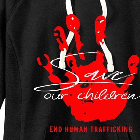 Save Our Children End Human Trafficking Women's Fleece Hoodie