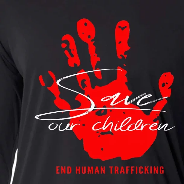 Save Our Children End Human Trafficking Cooling Performance Long Sleeve Crew