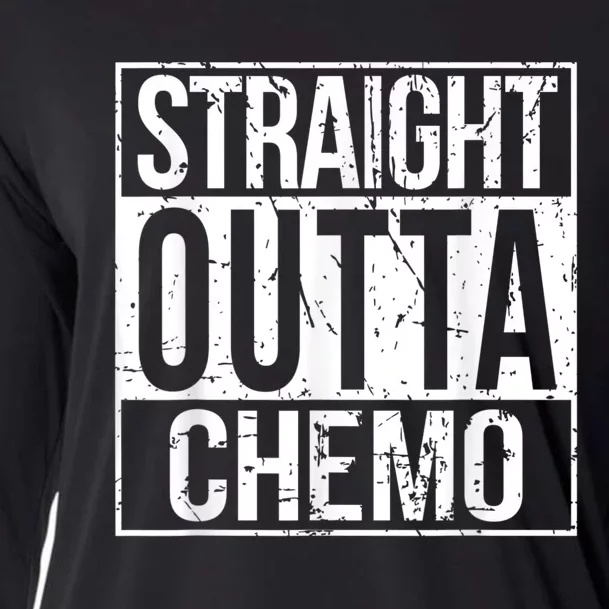 Straight Outta Chemo Battle Cancer Awareness Cooling Performance Long Sleeve Crew