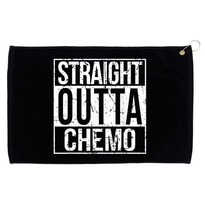 Straight Outta Chemo Battle Cancer Awareness Grommeted Golf Towel