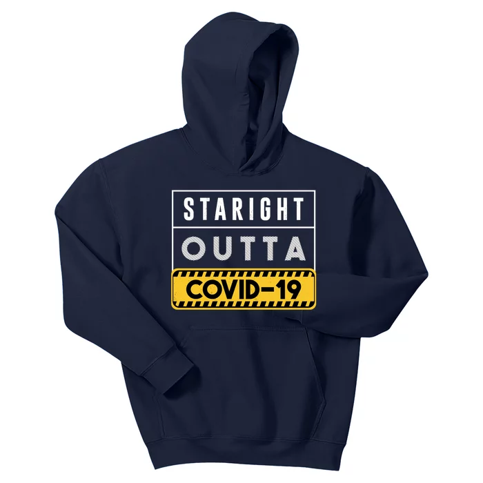 Straight Outta Covid 19 Kids Hoodie