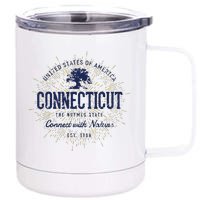 State Of Connecticut Vintage Retro Connecticut 12 oz Stainless Steel Tumbler Cup