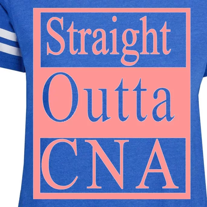 Straight Outta CNA Enza Ladies Jersey Football T-Shirt