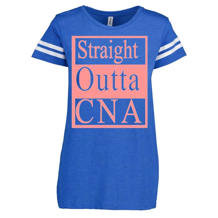 Straight Outta CNA Enza Ladies Jersey Football T-Shirt