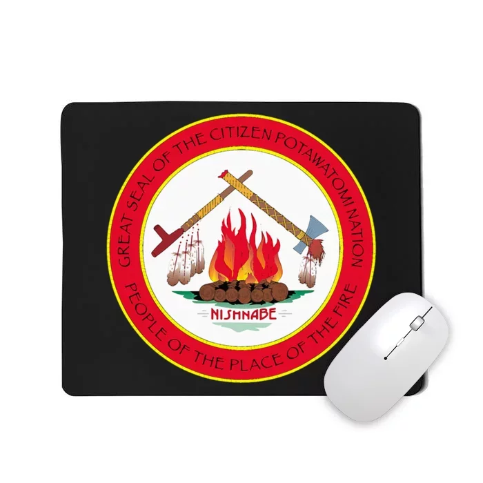 Seal Of Citizen Potawatomi Nation Indian Reservation Mousepad