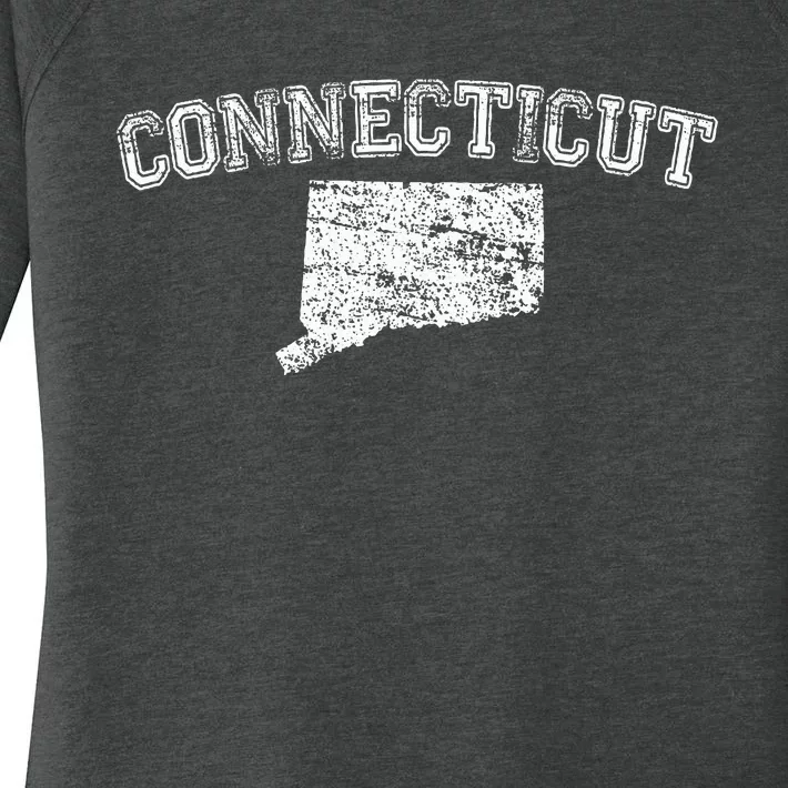 State Of Connecticut Home Pride Love Women's Perfect Tri Tunic Long Sleeve Shirt