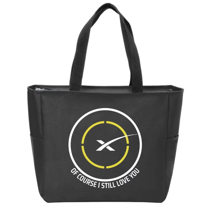 Spacex Of Course I Still Love You Drone Ship Zip Tote Bag