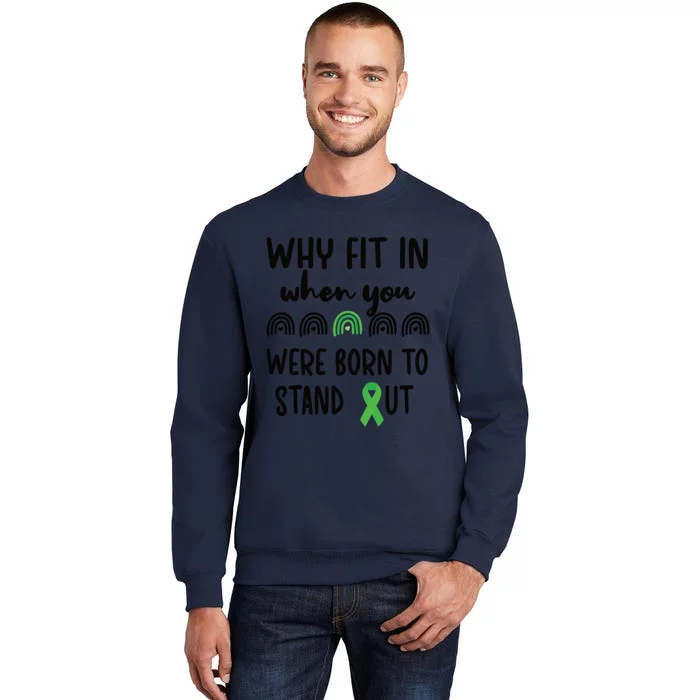 Stand Out Cerebral Palsy Warrior Cerebral Palsy Fighter Gift Tall Sweatshirt