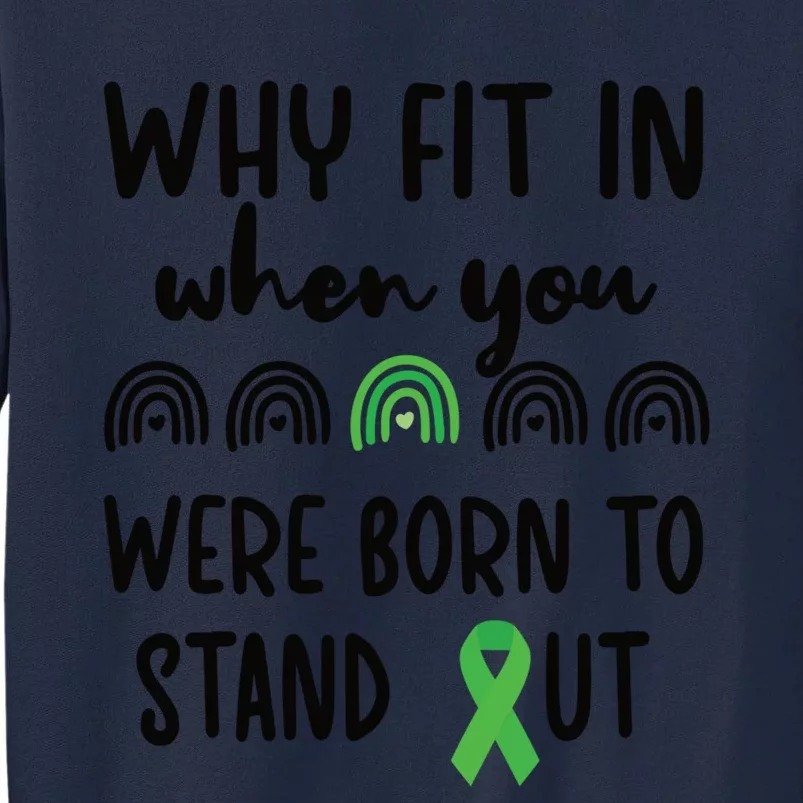 Stand Out Cerebral Palsy Warrior Cerebral Palsy Fighter Gift Tall Sweatshirt