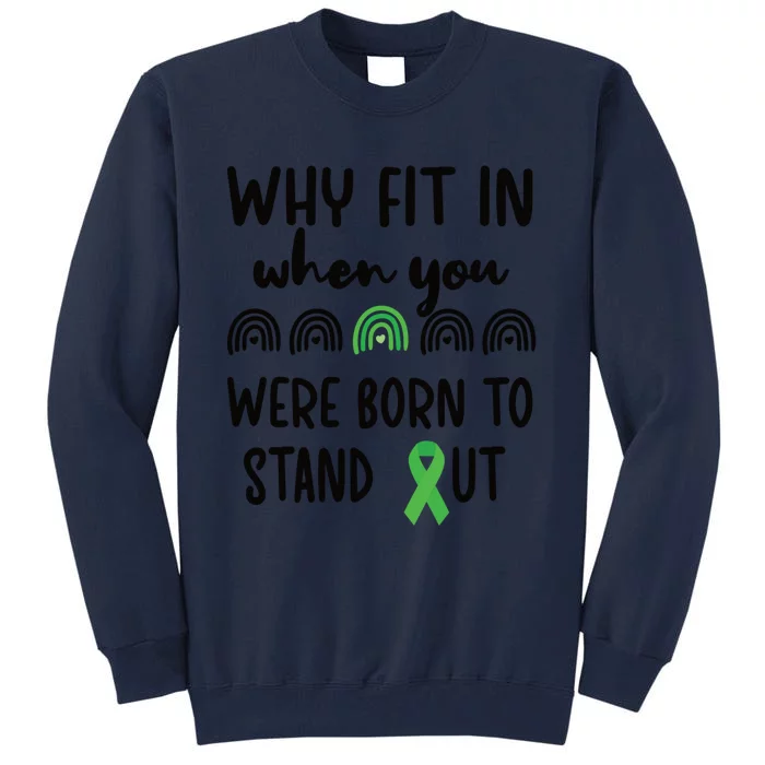 Stand Out Cerebral Palsy Warrior Cerebral Palsy Fighter Gift Tall Sweatshirt