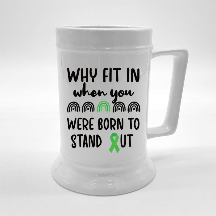 Stand Out Cerebral Palsy Warrior Cerebral Palsy Fighter Gift Front & Back Beer Stein