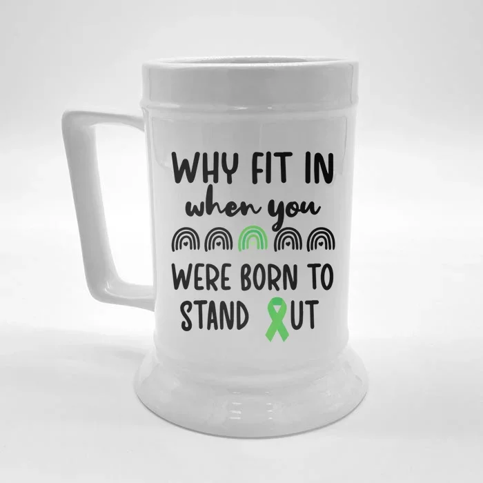 Stand Out Cerebral Palsy Warrior Cerebral Palsy Fighter Gift Front & Back Beer Stein