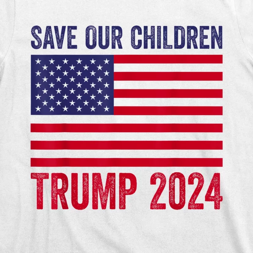 Save Our Children Stop Human Trafficking Trump 2024 T-Shirt