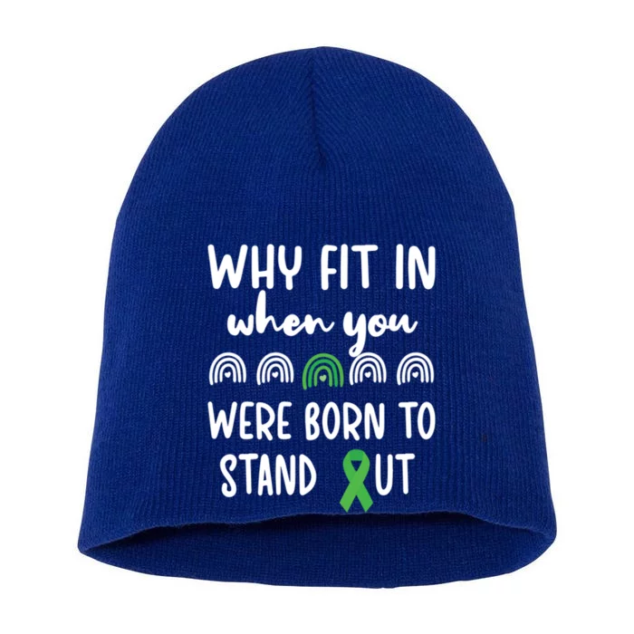 Stand Out Cerebral Palsy Warrior Cp Fighter Awareness Gift Short Acrylic Beanie