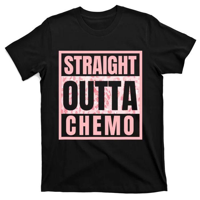 Straight Outta Chemo Therapy Cancer Awareness T-Shirt