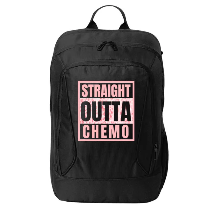 Straight Outta Chemo Therapy Cancer Awareness City Backpack