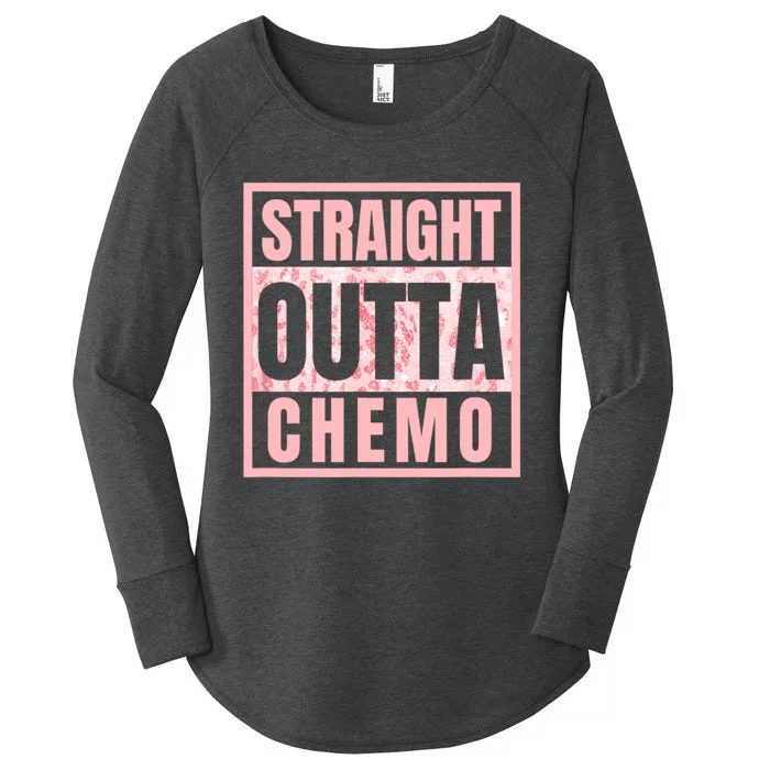 Straight Outta Chemo Therapy Cancer Awareness Women's Perfect Tri Tunic Long Sleeve Shirt