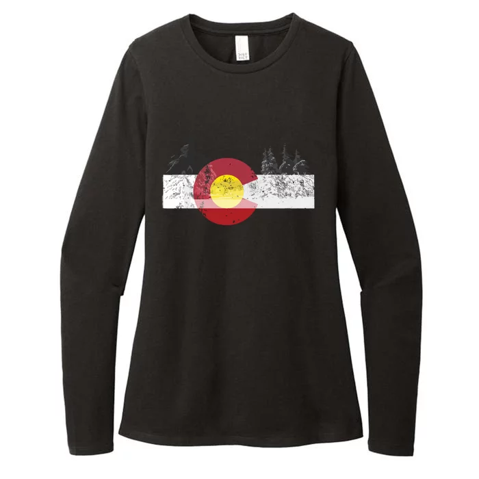 State Of Colorado Flag Womens CVC Long Sleeve Shirt