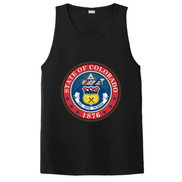 State Of Colorado Seal 1876 Performance Tank